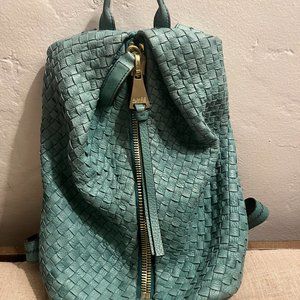 Aimee Kestenberg Green Leather Backpack